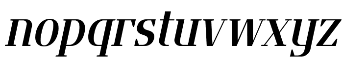 Flatory Serif SemiBold SemiCondensed Italic Font LOWERCASE