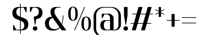 Flatory Serif SemiBold SemiCondensed Font OTHER CHARS