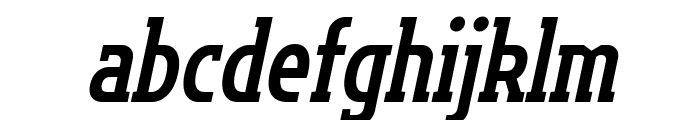 Flatory Slab Bold Condensed Italic Font LOWERCASE