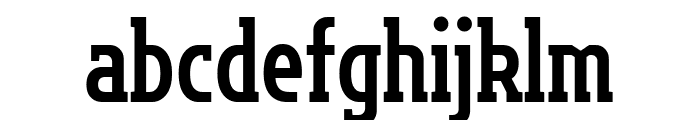 Flatory Slab Bold Condensed Font LOWERCASE