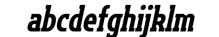 Flatory Slab ExtraBold Condensed Italic Font LOWERCASE