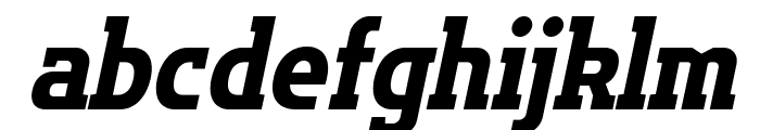 Flatory Slab ExtraBold SemiCondensed Italic Font LOWERCASE