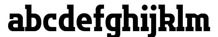 Flatory Slab ExtraBold SemiCondensed Font LOWERCASE