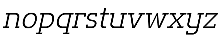 Flatory Slab ExtraLight Italic Font LOWERCASE