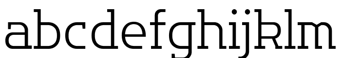 Flatory Slab ExtraLight Font LOWERCASE