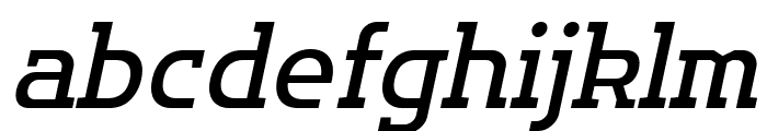 Flatory Slab Italic Font LOWERCASE