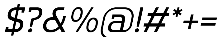 Flatory Slab Light Italic Font OTHER CHARS