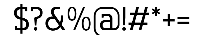 Flatory Slab Light SemiCondensed Font OTHER CHARS