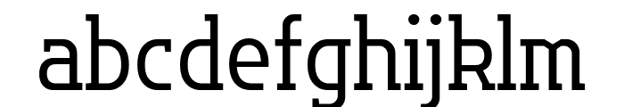 Flatory Slab Light SemiCondensed Font LOWERCASE