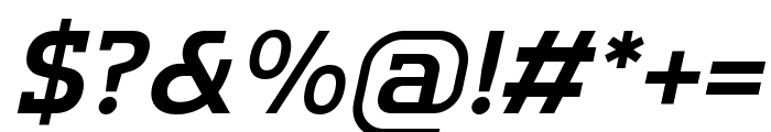 Flatory Slab SemiBold Italic Font OTHER CHARS