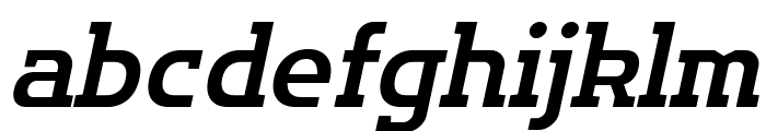 Flatory Slab SemiBold Italic Font LOWERCASE