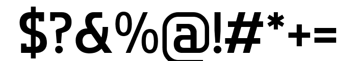 Flatory Slab SemiBold SemiCondensed Font OTHER CHARS