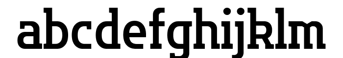 Flatory Slab SemiBold SemiCondensed Font LOWERCASE