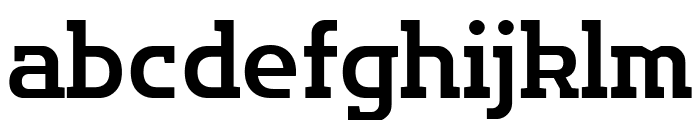 Flatory Slab SemiBold Font LOWERCASE