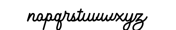 Flatty Font LOWERCASE
