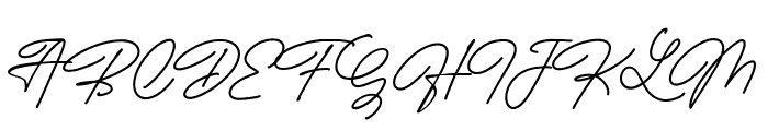 Flaura Script Font UPPERCASE
