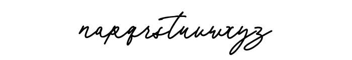 Flaura Script Font LOWERCASE