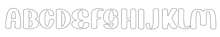 Flephy Outline Font LOWERCASE