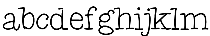Fletcher-Light Font LOWERCASE