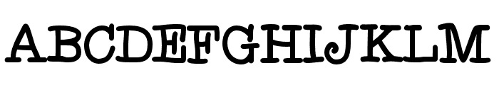 Fletcher-Regular Font UPPERCASE