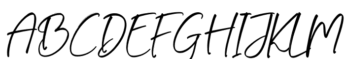 Fletchers Italic Font UPPERCASE