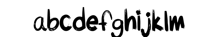 Flick The Brush Font LOWERCASE