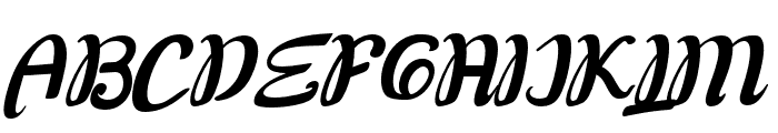 FlinelliaScript Font UPPERCASE