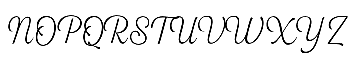 Flonday Script Thin Font UPPERCASE