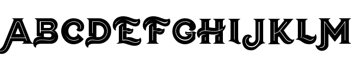 Flor Inline Font UPPERCASE