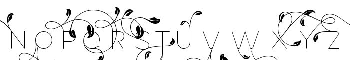 Flor Second Leaf Font LOWERCASE