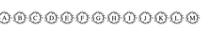 Flora Circle Monogram FONT