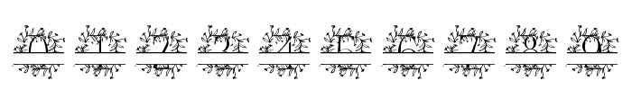 Flora Crest Split Monogram Font OTHER CHARS