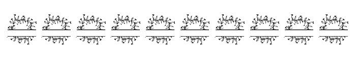 Flora Crest Split Monogram Font OTHER CHARS