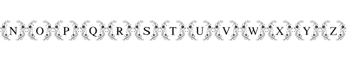 Flora Crest Font UPPERCASE