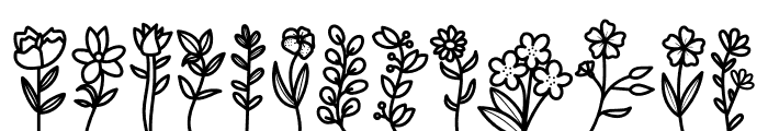 Flora  Set Font UPPERCASE