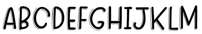 Flora Shadow Notes FD Font UPPERCASE