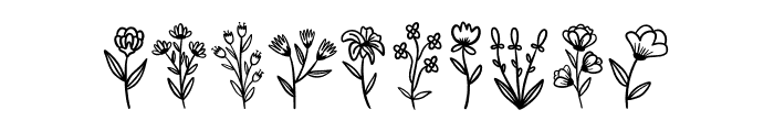 Floral Art Font OTHER CHARS