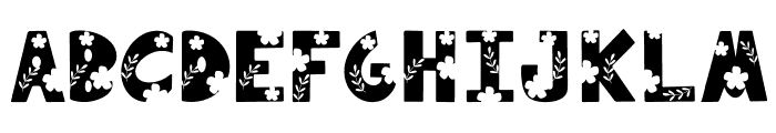 Floral Garden Font UPPERCASE