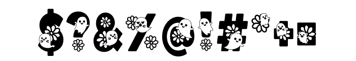 Floral Ghost Font OTHER CHARS