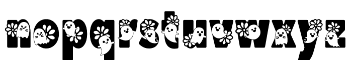 Floral Ghost Font LOWERCASE