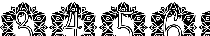 Floral Mandala Monogram Font OTHER CHARS