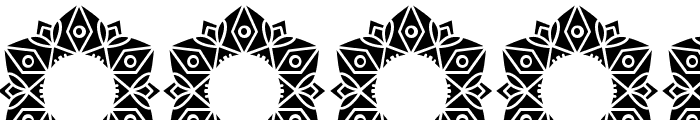 Floral Mandala Monogram Font OTHER CHARS