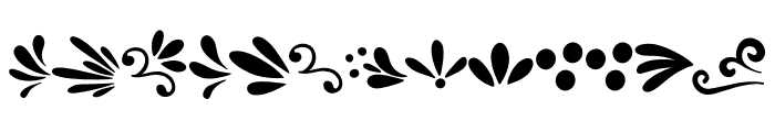 Floral Motif Font LOWERCASE