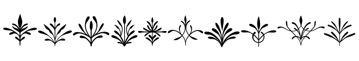 Floral Tattoo Font OTHER CHARS