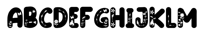 FloralSpring-Regular Font UPPERCASE