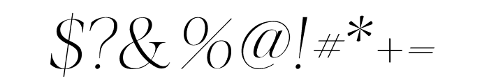 Floreal Italic Font OTHER CHARS