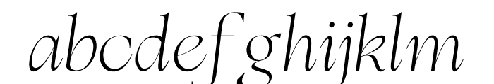 Floreal Italic Font LOWERCASE