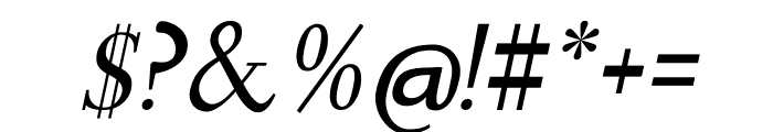 Florenchya Serif Italic Font OTHER CHARS