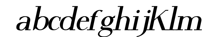 Florenchya Serif Italic Font LOWERCASE
