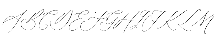 Florens Script Italic Font UPPERCASE